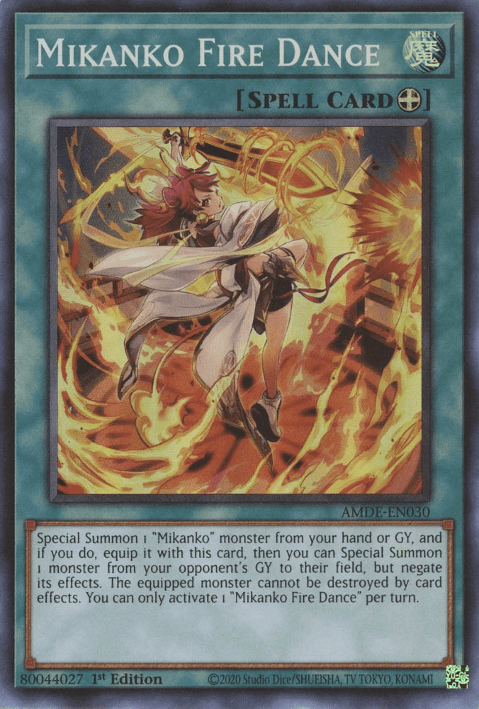 Mikanko Fire Dance [AMDE-EN030] Super Rare - Josh's Cards