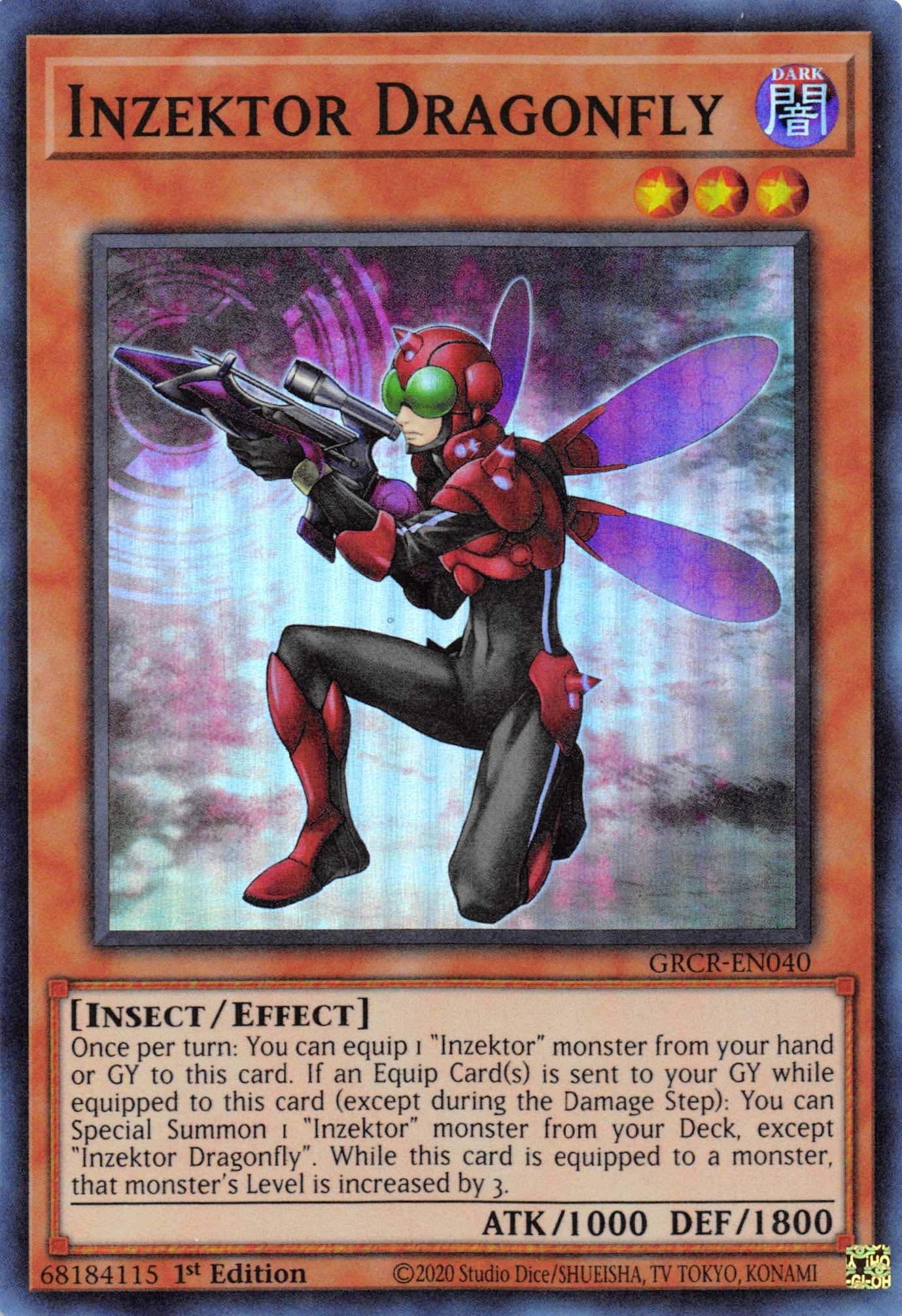 Inzektor Dragonfly [GRCR-EN040] Super Rare - Josh's Cards