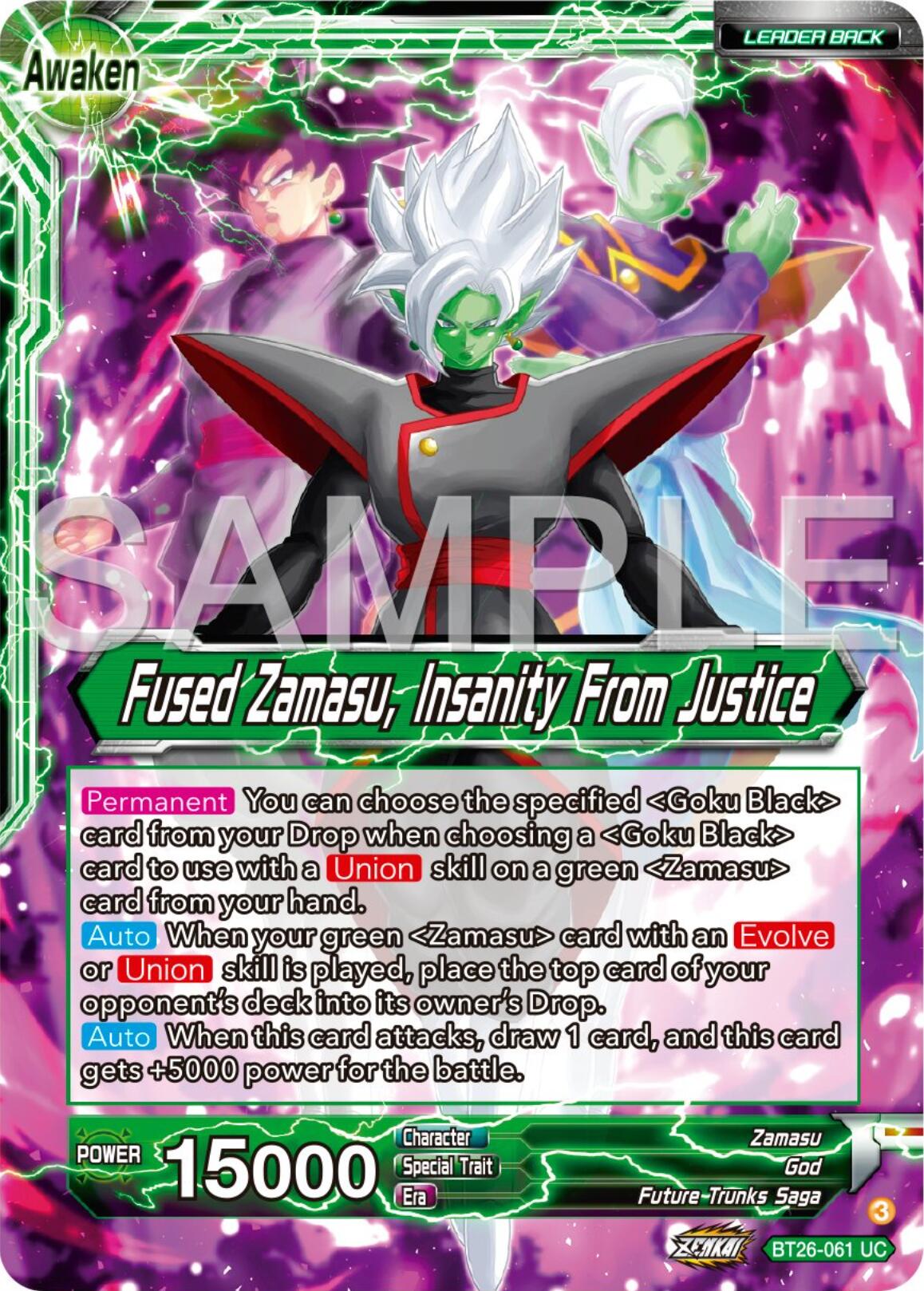 Zamasu // Fused Zamasu, Insanity From Justice (BT26-061) [Ultimate Advent] Parallel Foil