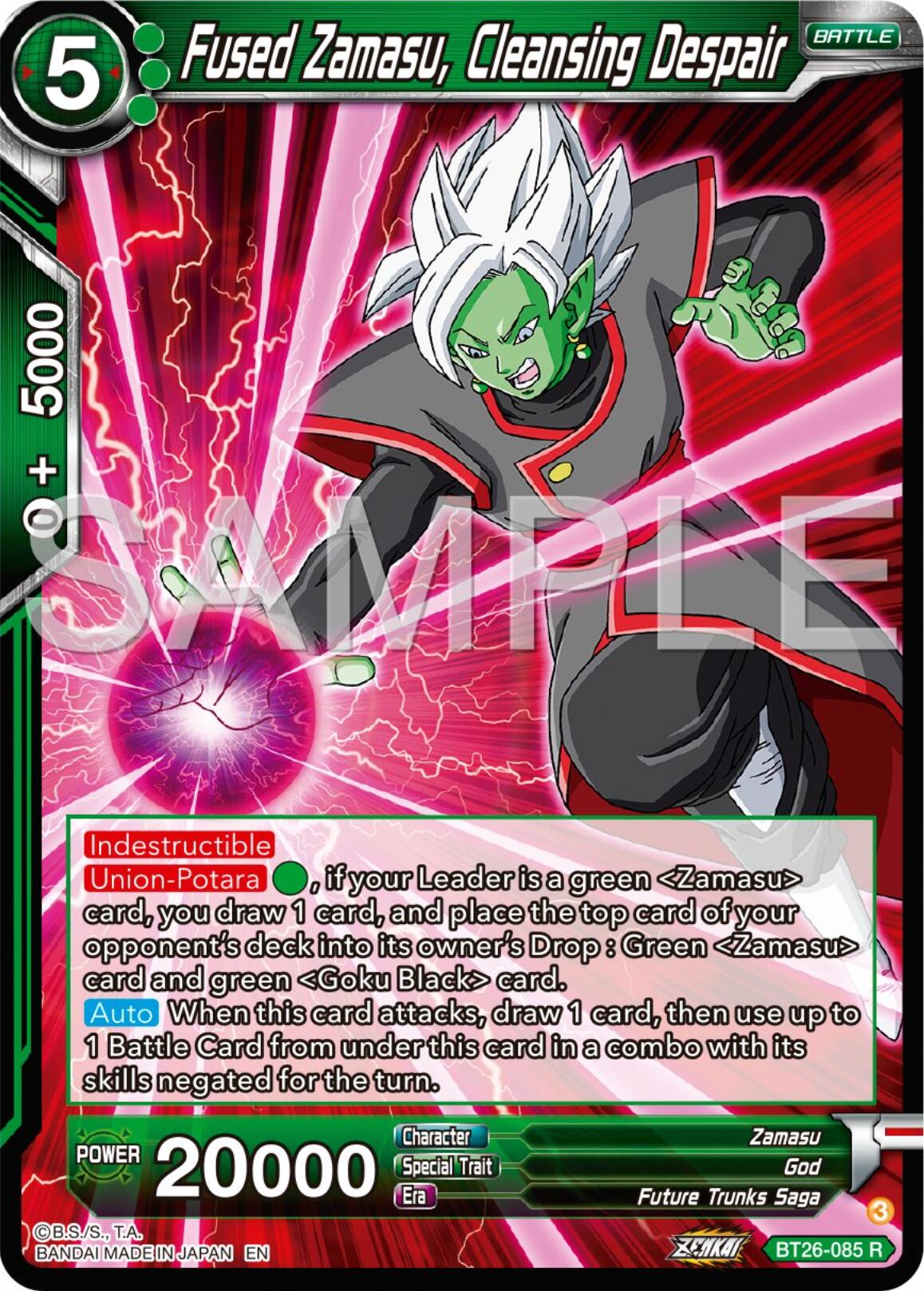 Fused Zamasu, Cleansing Despair (BT26-085) [Ultimate Advent] Parallel Foil