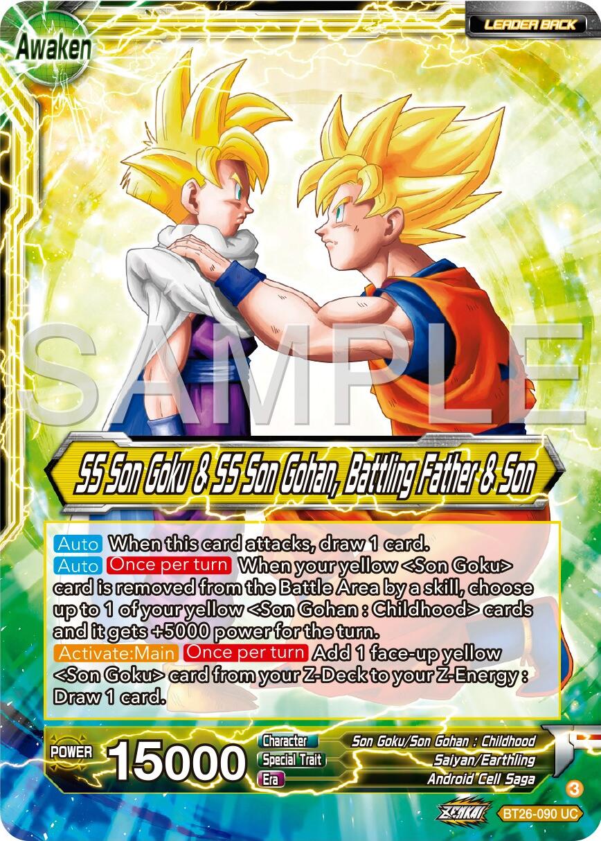 SS Son Goku // SS Son Goku & SS Son Gohan, Battling Father & Son (BT26-090) [Ultimate Advent] Parallel Foil
