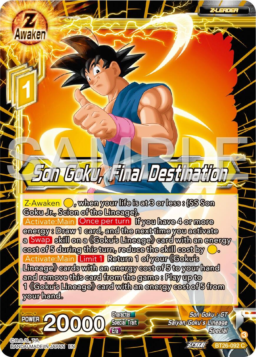 Son Goku, Final Destination (BT26-092) [Ultimate Advent] Parallel Foil