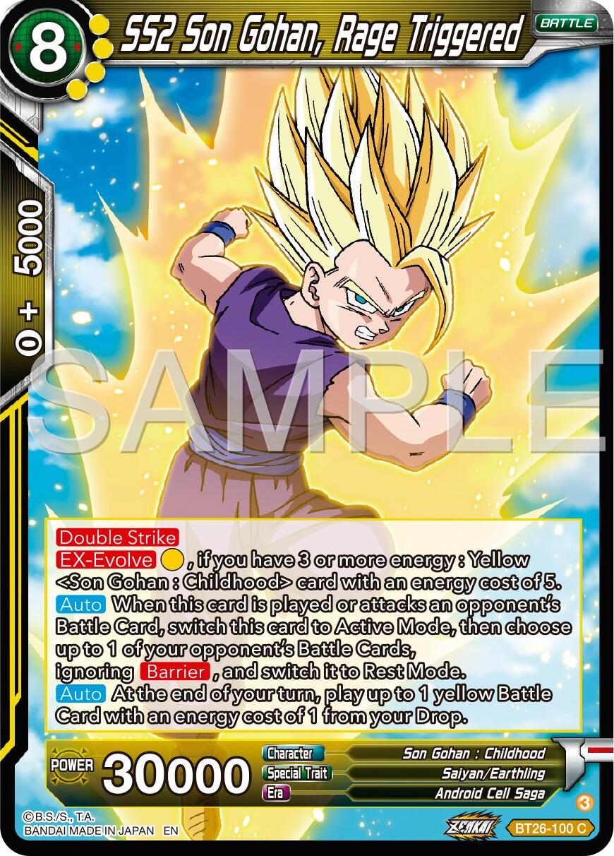 SS2 Son Gohan, Rage Triggered (BT26-100) [Ultimate Advent] Parallel Foil