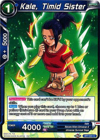 Kale, Timid Sister (BT7-041) [Assault of the Saiyans] Parallel Foil