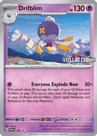Drifblim 135 - SV Scarlet & Violet Promo Cards Holofoil