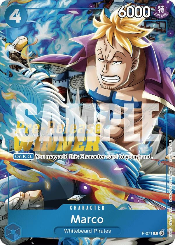 Image for Marco (Two Legends Pre-Release Winner) [One Piece Promotion Cards]