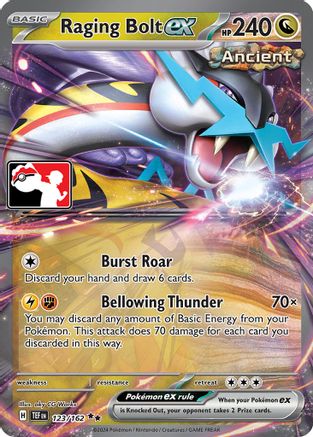 Raging Bolt ex 123/162 - Prize Pack Series Cards Holofoil