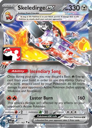 Skeledirge ex 137/182 - Prize Pack Series Cards Holofoil