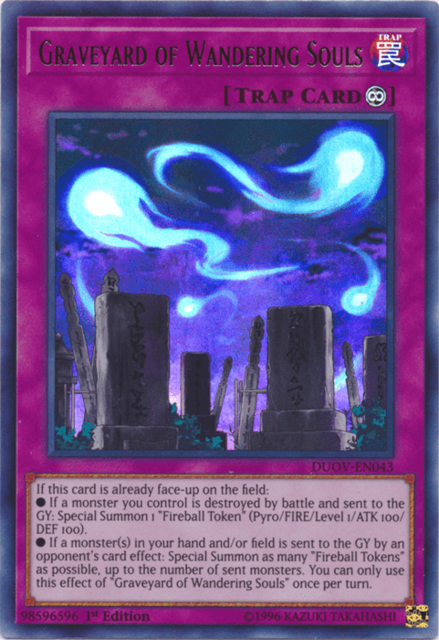 Graveyard of Wandering Souls [DUOV-EN043] Ultra Rare - Josh's Cards