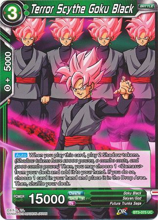 Terror Scythe Goku Black (BT3-075) [Cross Worlds] Parallel Foil