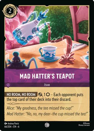 Mad Hatter's Teapot (66/204) - Azurite Sea Cold Foil