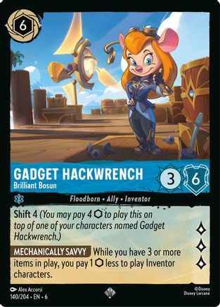 Gadget Hackwrench - Brilliant Bosun (140/204) - Azurite Sea Cold Foil