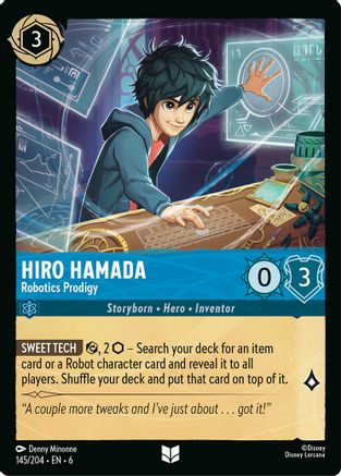 Hiro Hamada - Robotics Prodigy (145/204) - Azurite Sea