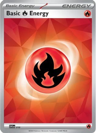 Basic Fire Energy 010 - SV07 Stellar Crown Holofoil