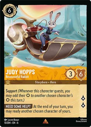 Judy Hopps - Resourceful Rabbit (15/204) - Azurite Sea Cold Foil