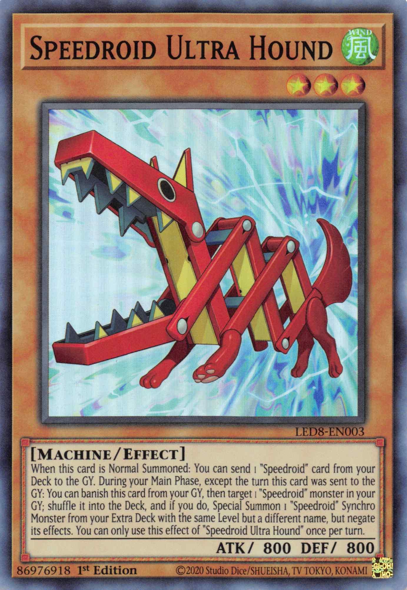 Speedroid Ultra Hound [LED8-EN003] Super Rare - Josh's Cards
