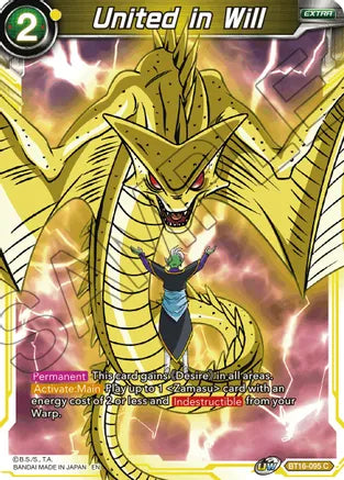 United in Will (BT16-095) [Realm of the Gods] Parallel Foil