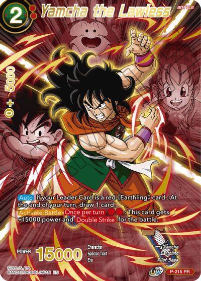 Yamcha the Lawless (Alternate Art) (P-215) [Special Anniversary Set 2021] Parallel Foil