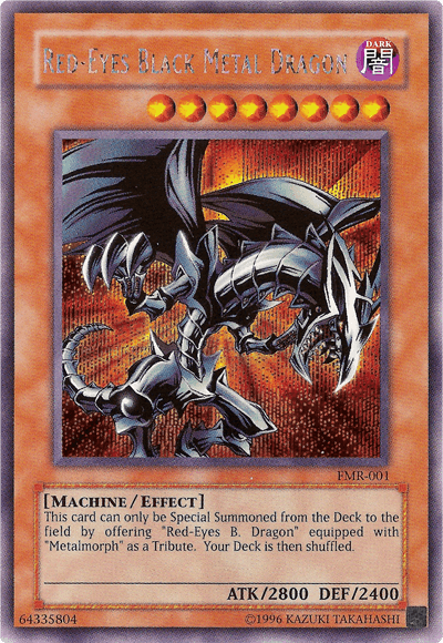 Red-Eyes Black Metal Dragon (Forbidden Memories) [FMR-001] Prismatic Secret Rare - Josh's Cards