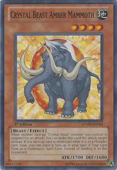 Crystal Beast Amber Mammoth [RYMP-EN044] Super Rare - Josh's Cards