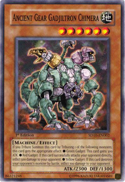 Ancient Gear Gadjiltron Chimera [SD10-EN002] Common - Josh's Cards