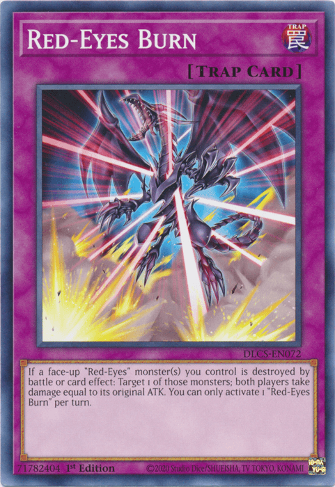 Red-Eyes Burn [DLCS-EN072] Common - Josh's Cards