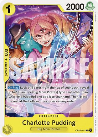 Charlotte Pudding (OP03-112) (OP03-112) - Starter Deck 20: YELLOW Charlotte Katakuri