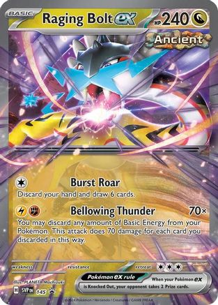 Raging Bolt ex 145 - SV Scarlet & Violet Promo Cards Holofoil