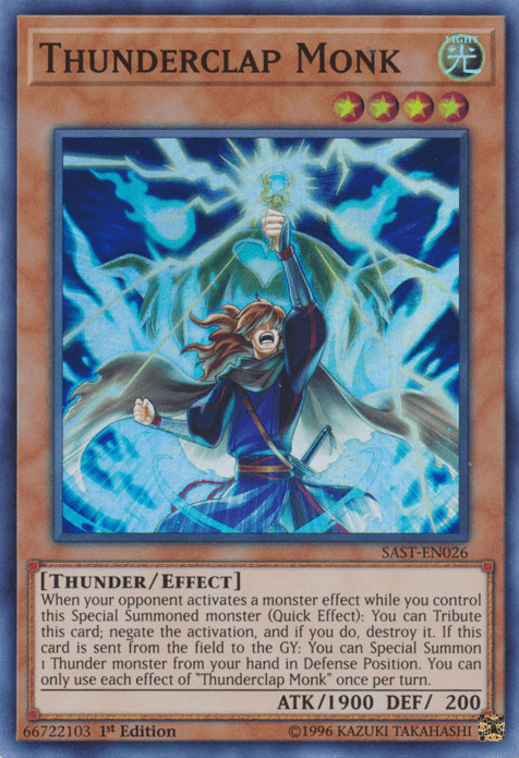 Thunderclap Monk [SAST-EN026] Super Rare - Josh's Cards