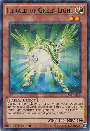 Herald of Green Light [BP03-EN022] Shatterfoil Rare - Josh's Cards