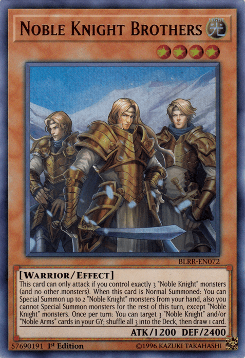 Noble Knight Brothers [BLRR-EN072] Ultra Rare - Josh's Cards