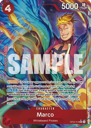 Marco (Alternate Art) (OP02-018) - Premium Booster -The Best- Foil