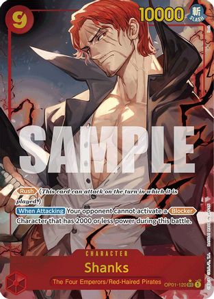 Shanks (OP01-120) (Alternate Art) (OP01-120) - Premium Booster -The Best- Foil