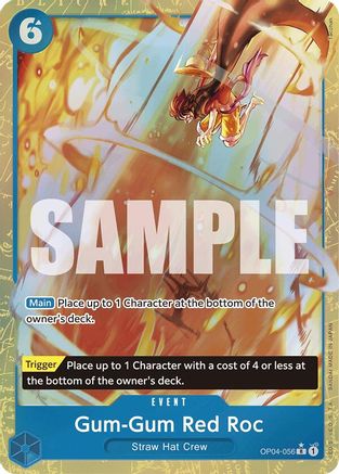 Gum-Gum Red Roc (Alternate Art) (OP04-056) - Premium Booster -The Best- Foil