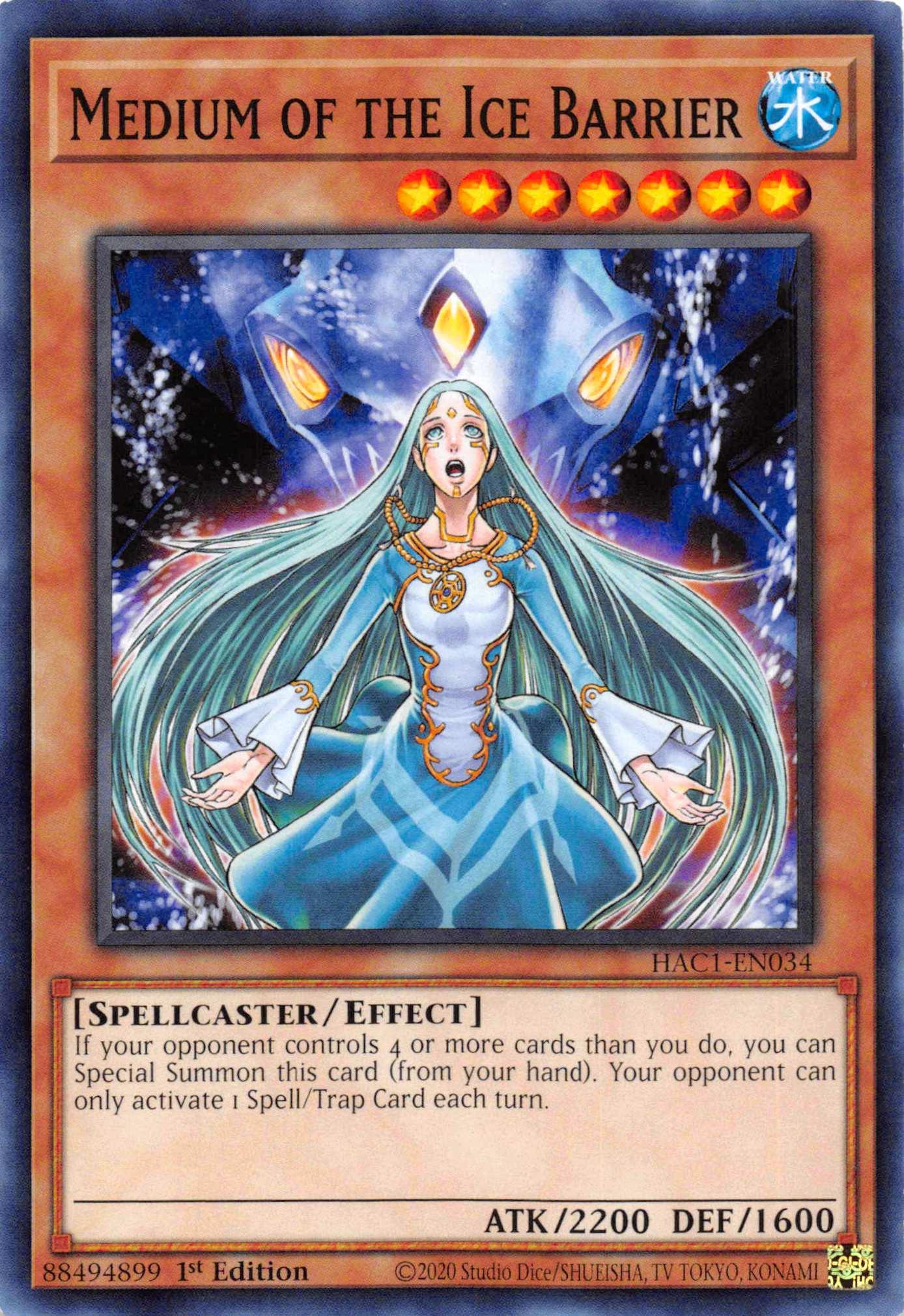 Medium of the Ice Barrier [HAC1-EN034] Common - Josh's Cards