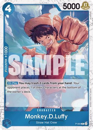 Monkey.D.Luffy (P-055) (Jolly Roger Foil) (P-055) - Premium Booster -The Best- Foil