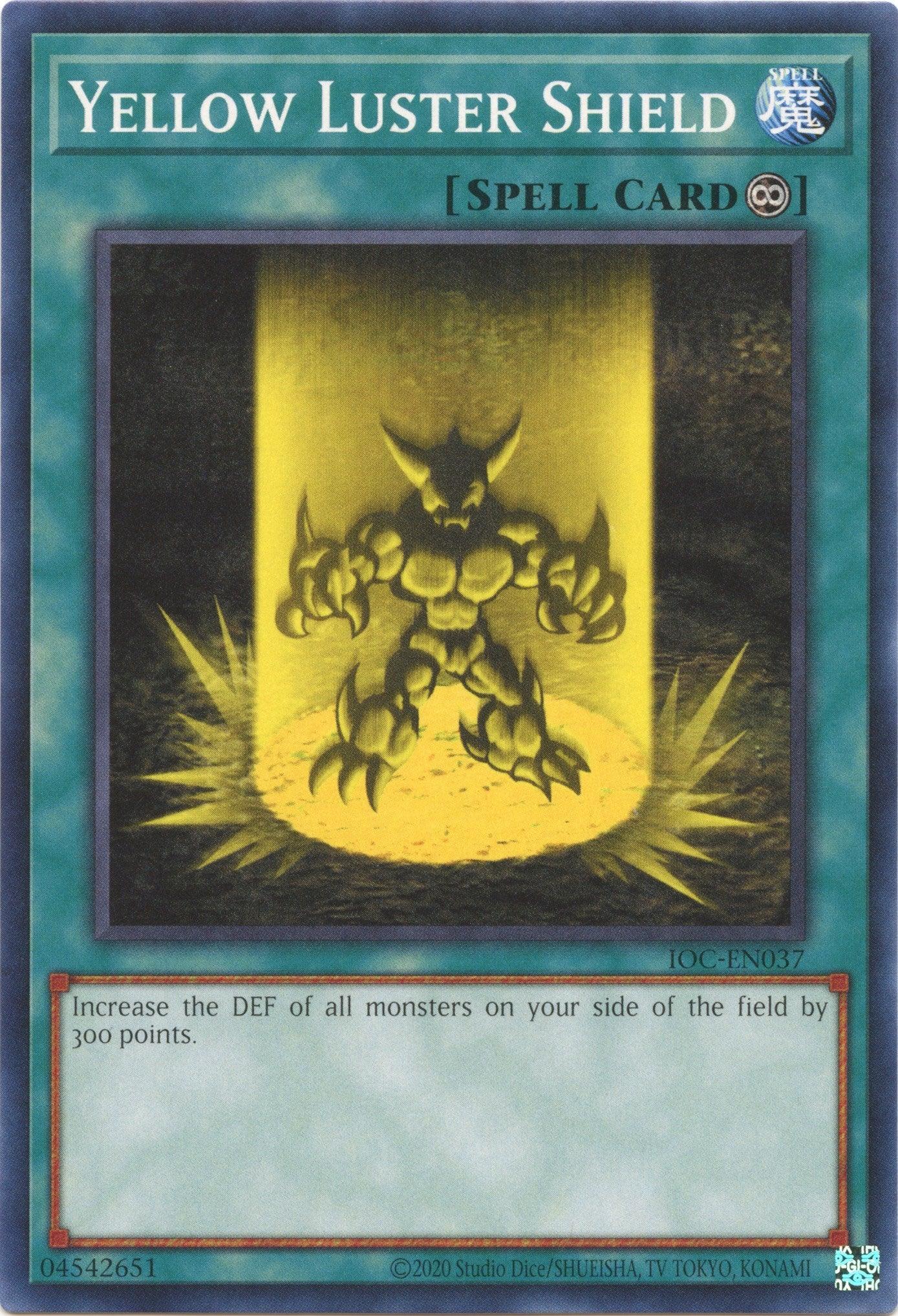 Yellow Luster Shield (25th Anniversary) [IOC-EN037] Common - Josh's Cards