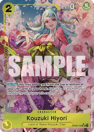 Kouzuki Hiyori (Alternate Art) (OP06-106) - Premium Booster -The Best- Foil