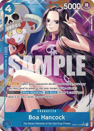 Boa Hancock (OP01-078) (Alternate Art) (OP01-078) - Premium Booster -The Best- Foil