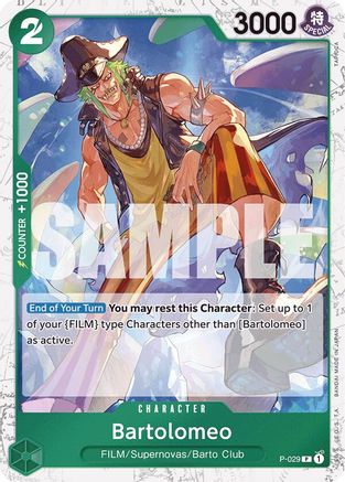 Bartolomeo (P-029) (Jolly Roger Foil) (P-029) - Premium Booster -The Best- Foil