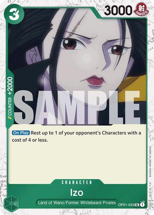 Izo (OP01-033) (Jolly Roger Foil) (OP01-033) - Premium Booster -The Best- Foil