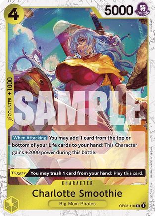 Charlotte Smoothie (Jolly Roger Foil) (OP03-110) - Premium Booster -The Best- Foil