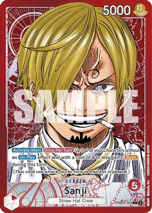 Sanji (PRB01-001) (Alternate Art) (PRB01-001) - Premium Booster -The Best- Foil