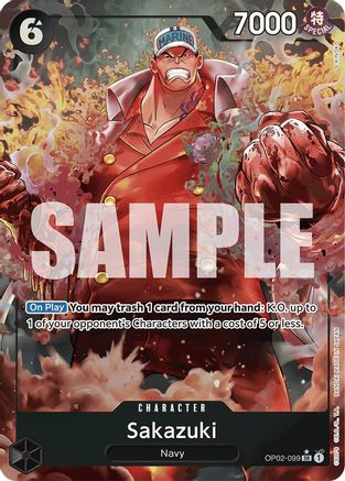 Sakazuki (Full Art) (OP02-099) - Premium Booster -The Best- Foil