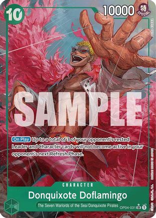 Donquixote Doflamingo (Alternate Art) (OP04-031) - Premium Booster -The Best- Foil