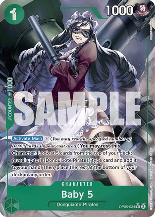 Baby 5 (OP05-034) (Full Art) (OP05-034) - Premium Booster -The Best- Foil