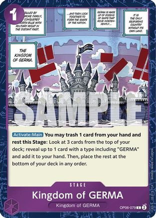 Kingdom of GERMA (Jolly Roger Foil) (OP06-079) - Premium Booster -The Best- Foil