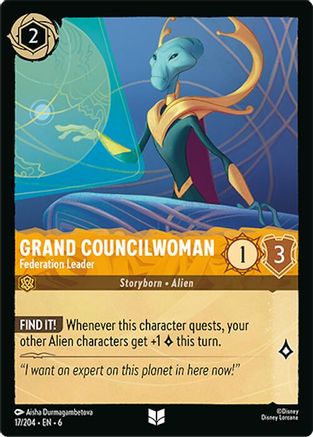 Grand Councilwoman - Federation Leader (17/204) - Azurite Sea