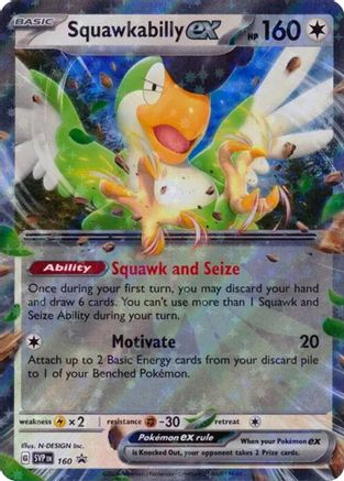 Squawkabilly ex 160 - SV Scarlet & Violet Promo Cards Holofoil