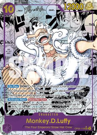 Monkey.D.Luffy (OP05-119) (Manga) (OP05-119) - Premium Booster -The Best- Foil